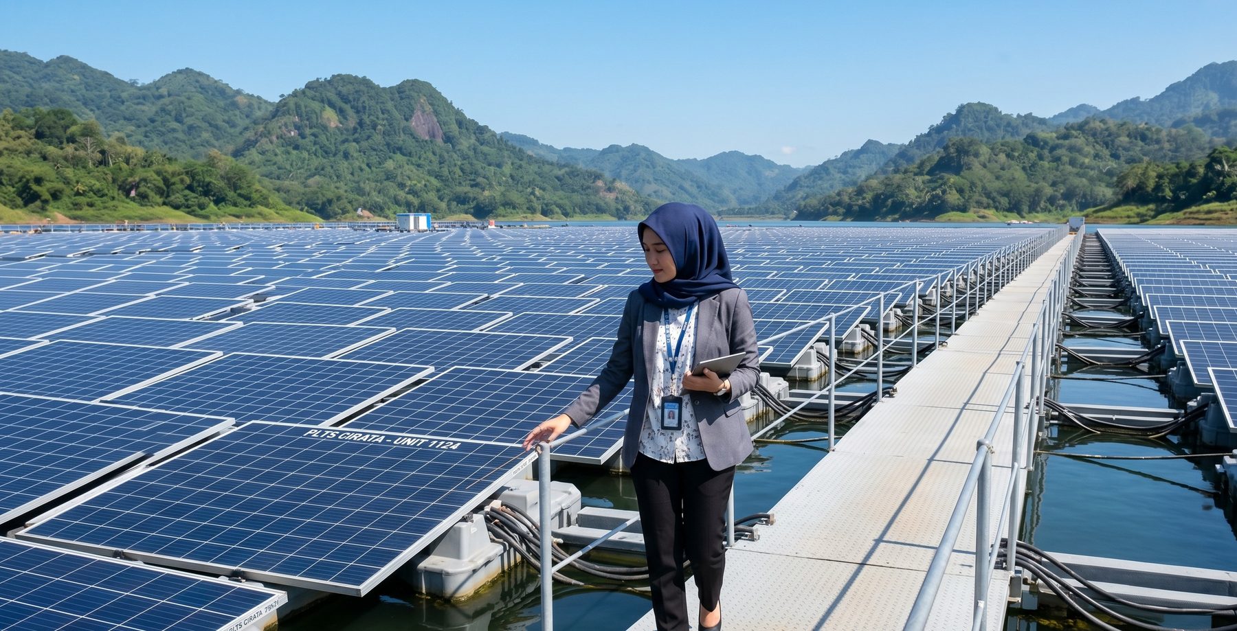 Floating solar farm in Indonesia — clean energy investment advisory